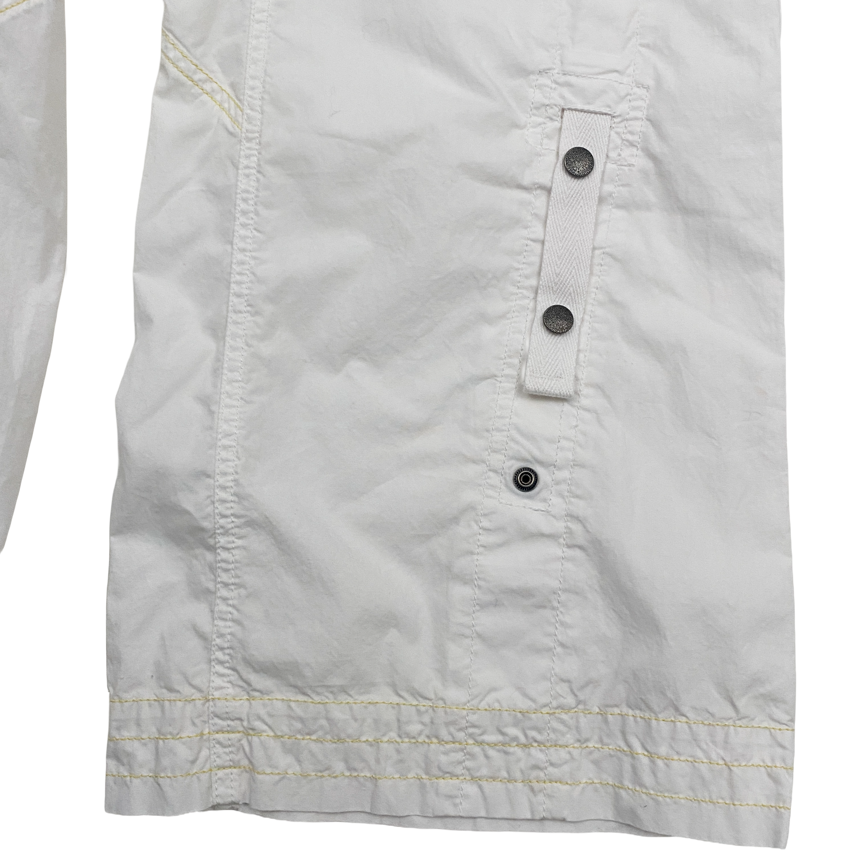 Diesel White Low Rise Utility Tech Pants (M)