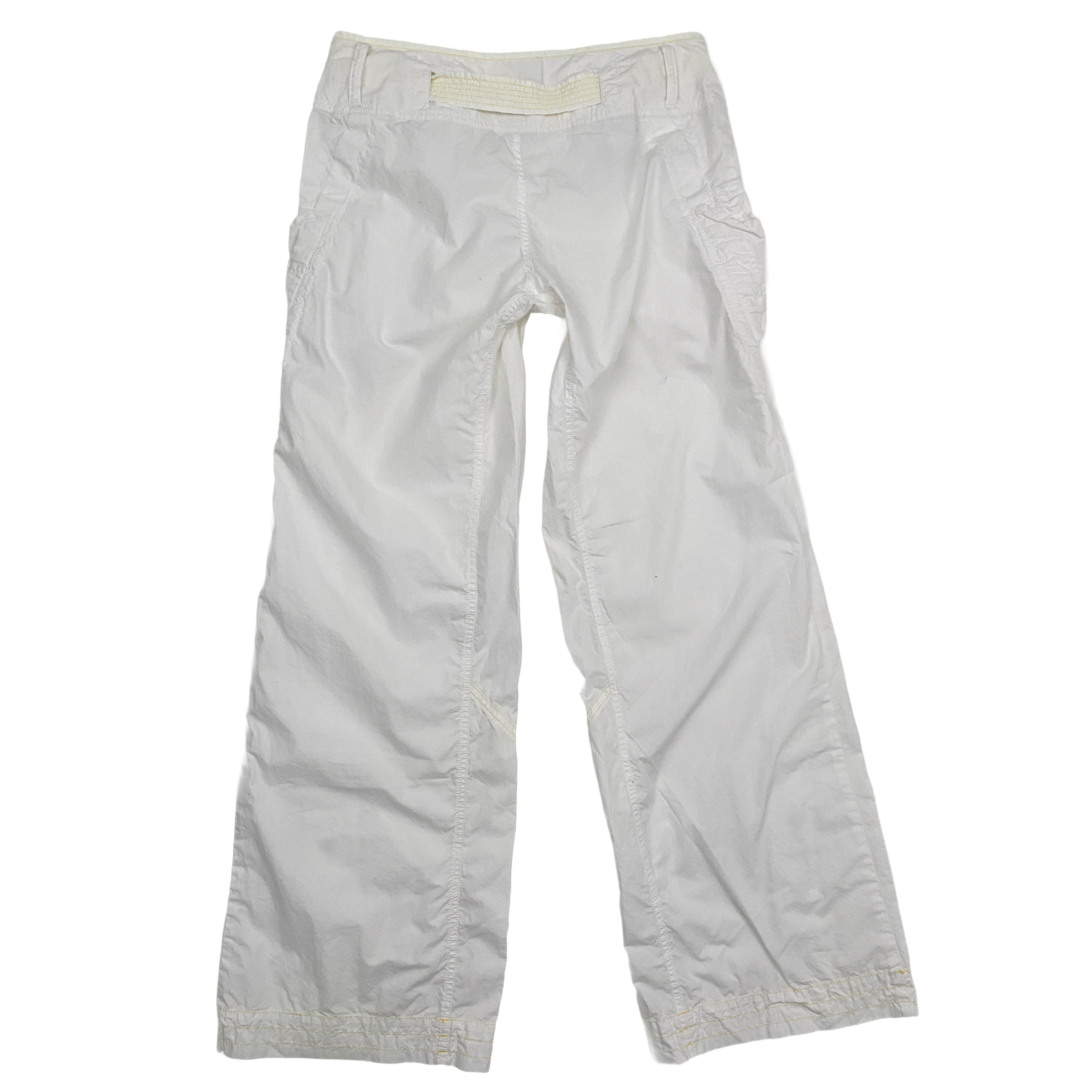 Diesel White Low Rise Utility Tech Pants (M)