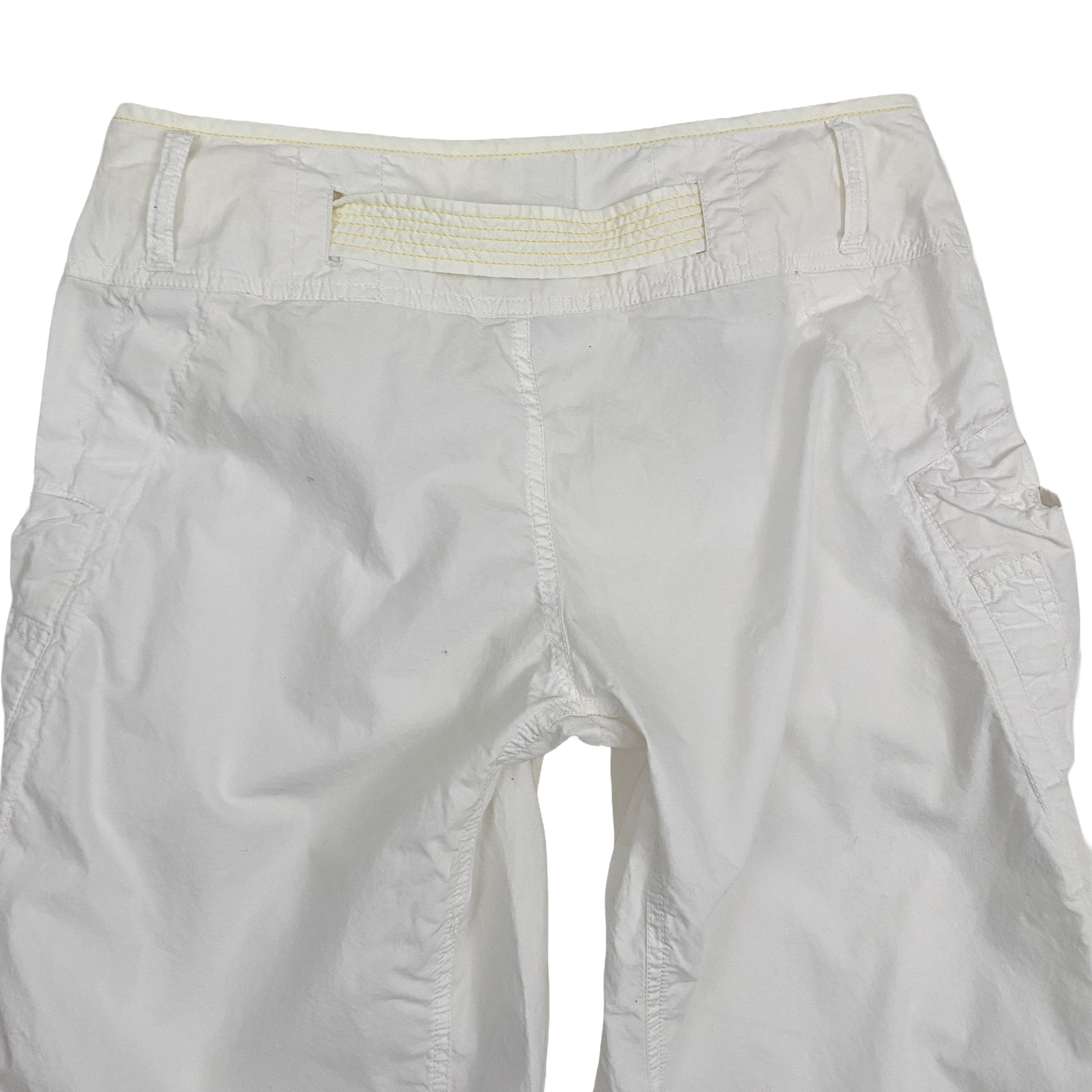Diesel White Low Rise Utility Tech Pants (M)