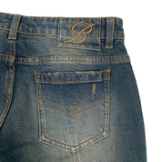 Blumarine Runway Low Rise Studded Flare Jeans (M)