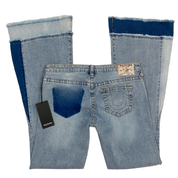 True Religion Low Rise Patched Flare Jeans (M)