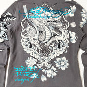 Ed Hardy Vintage Grungy Graphic Zip Up Hoodie (S)