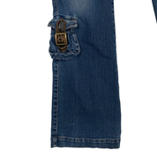 Miss Sixty 2000s Cargo Pocket Low Rise Boot Cut Jeans (S/M)