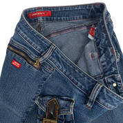 Miss Sixty 2000s Cargo Pocket Low Rise Boot Cut Jeans (S/M)