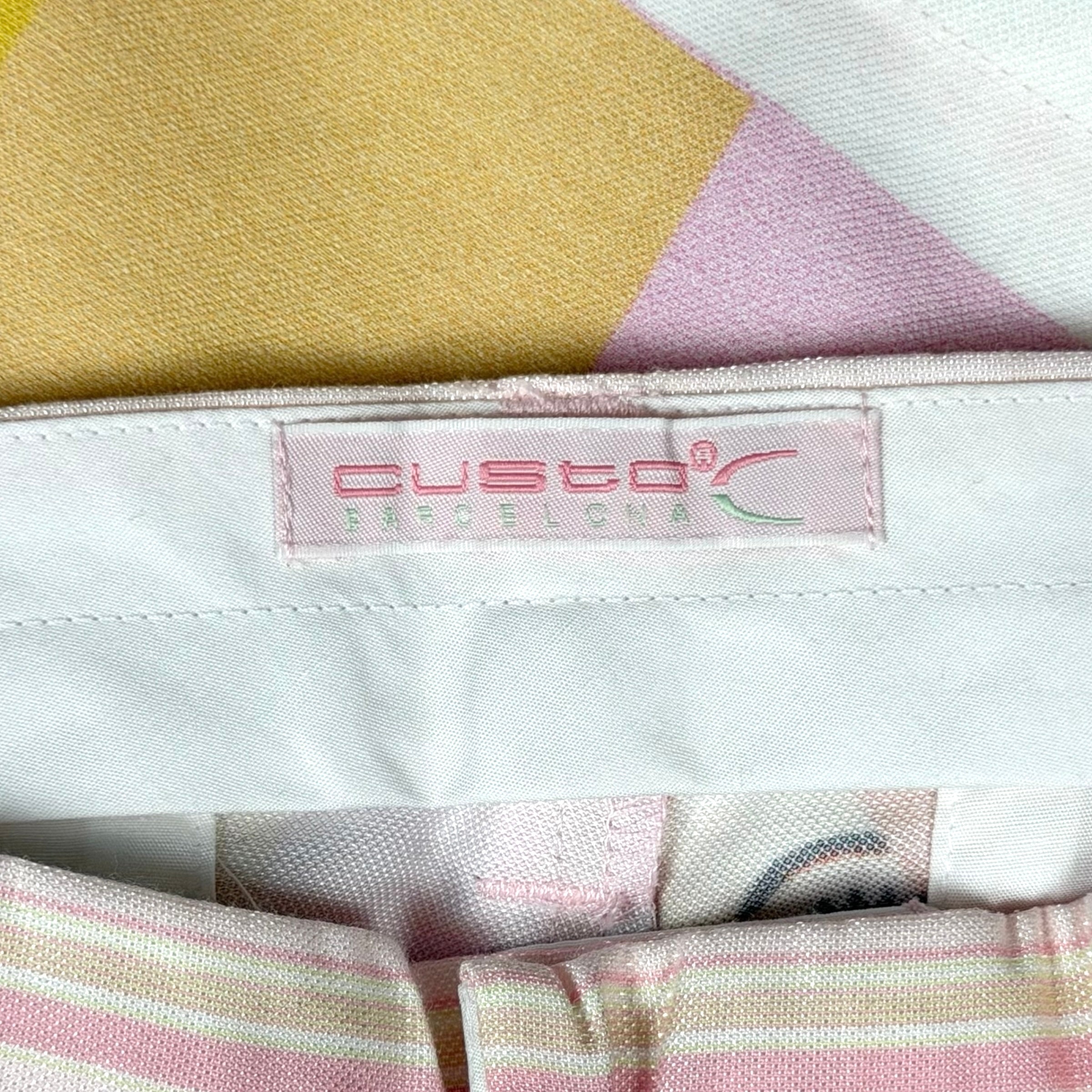 Deadstock Custo Barcelona Pink Striped Y2K Pants (M)