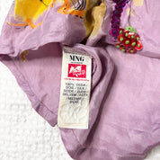 MNG Silk Beaded Embroidered Graphic Tank (XS)