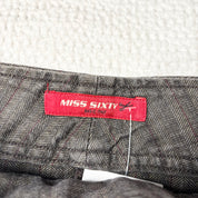 Miss Sixty Pleated Herringbone Mini Skirt (M)