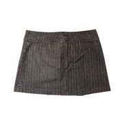 Miss Sixty Pleated Herringbone Mini Skirt (M)
