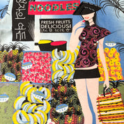 Custo Barcelona "Noodles" Market Graphic Beaded Tee (M)