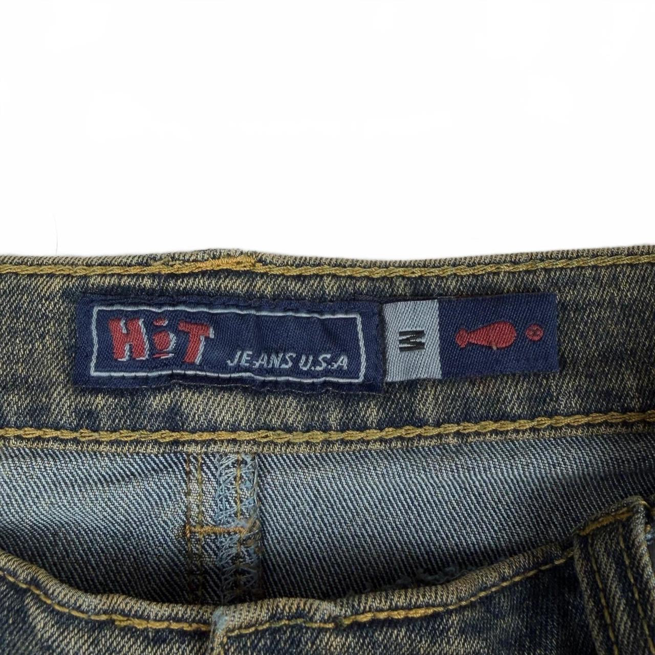 Y2K Beaded Denim Midi Skirt (M)