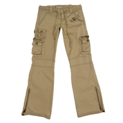 Nori 2000s Low Rise Utility Cargo Flare Pants (S)