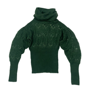 Diesel Forest Green Ribbed Turtleneck Sweater (S)