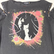 Cop Copine Zipper Detail Graphic Top (M)