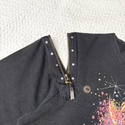 Cop Copine Zipper Detail Graphic Top (M)
