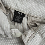 2000's Beige Pinstripe Trousers (M)