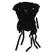 Black Silk Utility Strap Top (S)