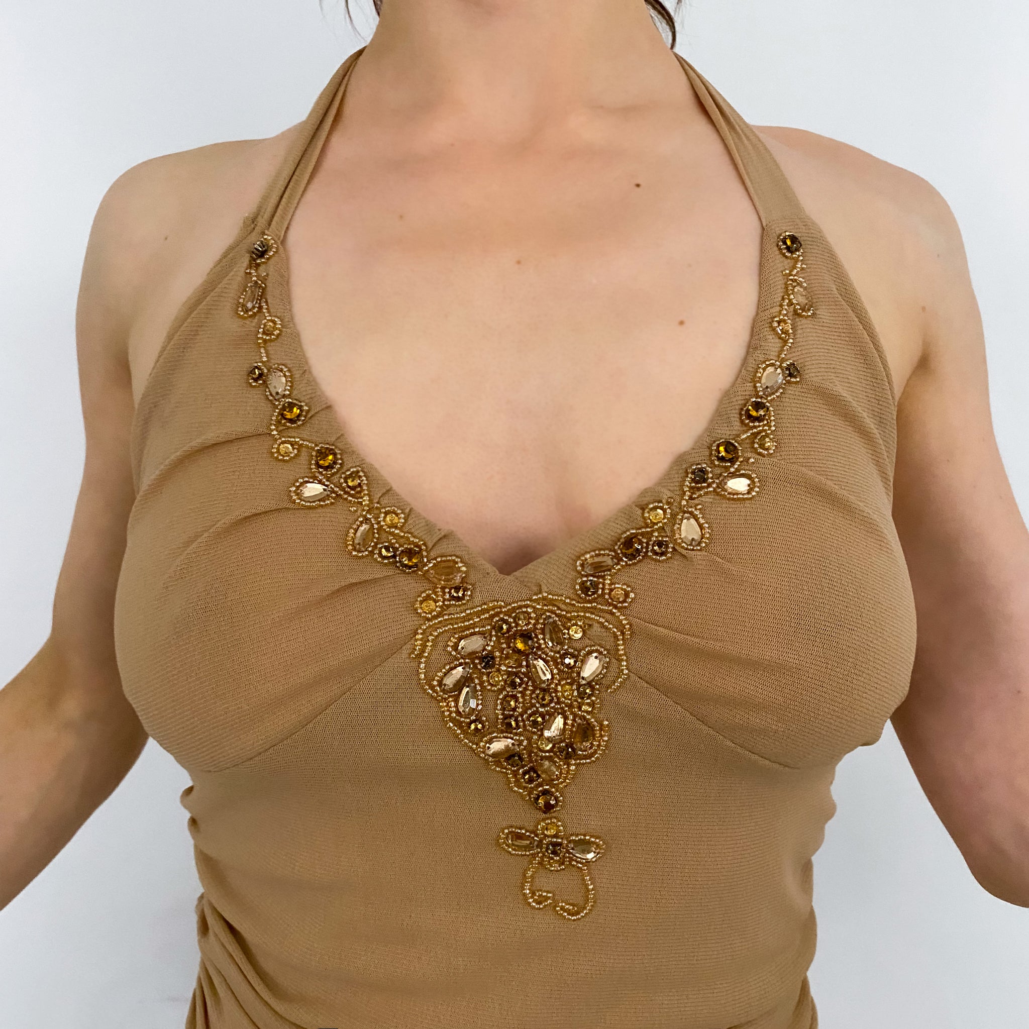 Glam Mesh Party Halter - Medium