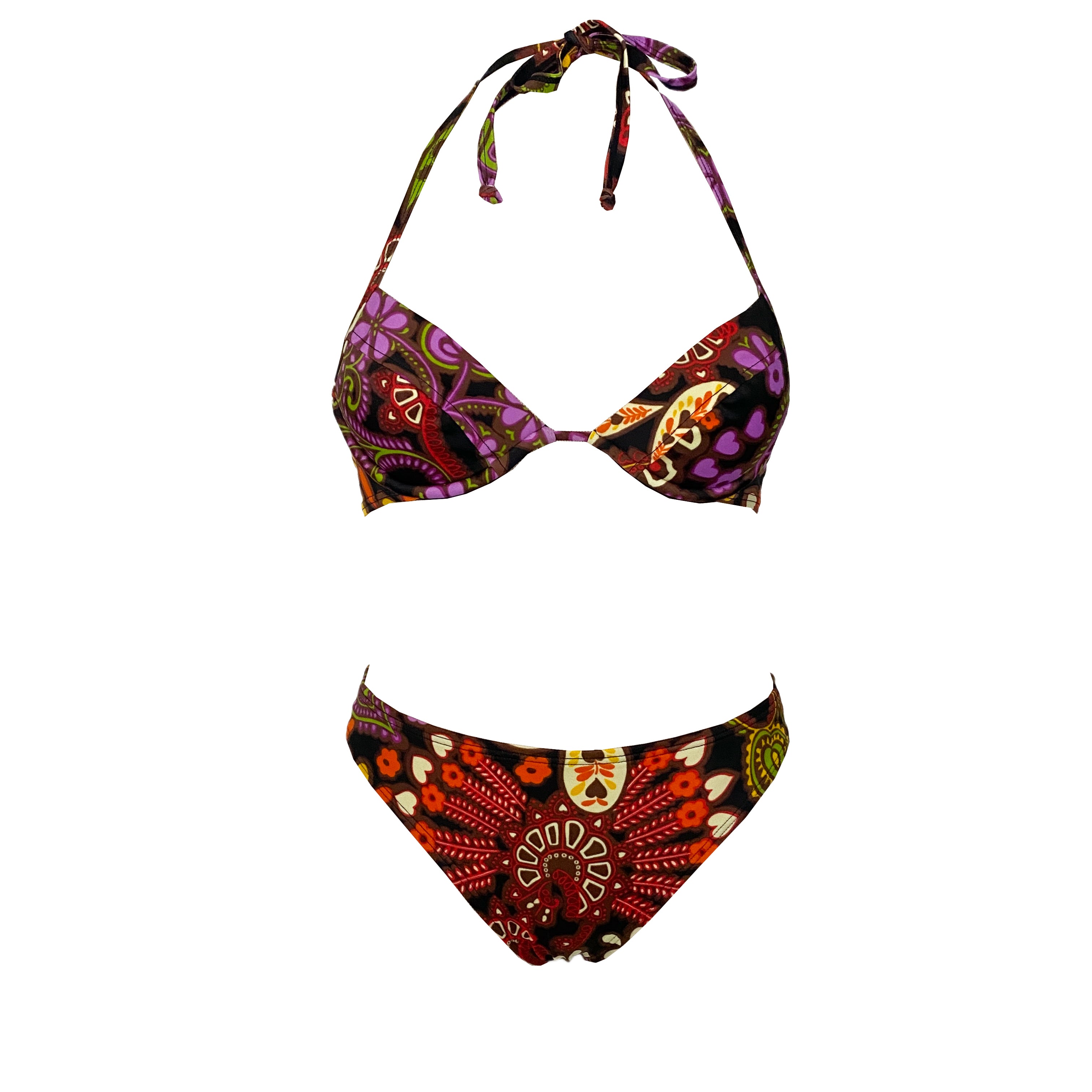 VS Brown Boho Push-Up Bikini (S)