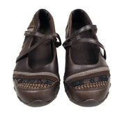 Brown Mixed Print Mary Janes (6)