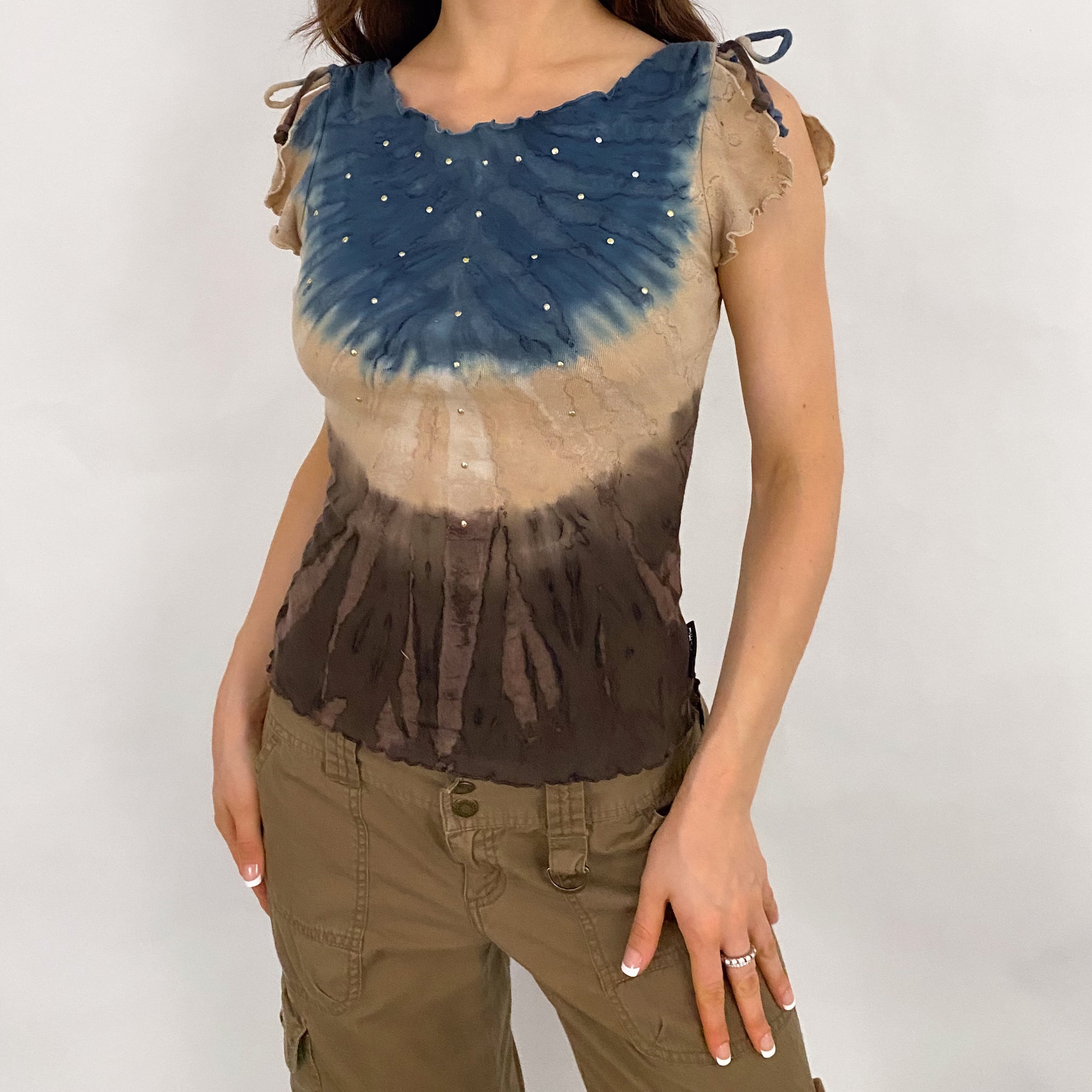 XOXO Tie Dye Glam Top - Small