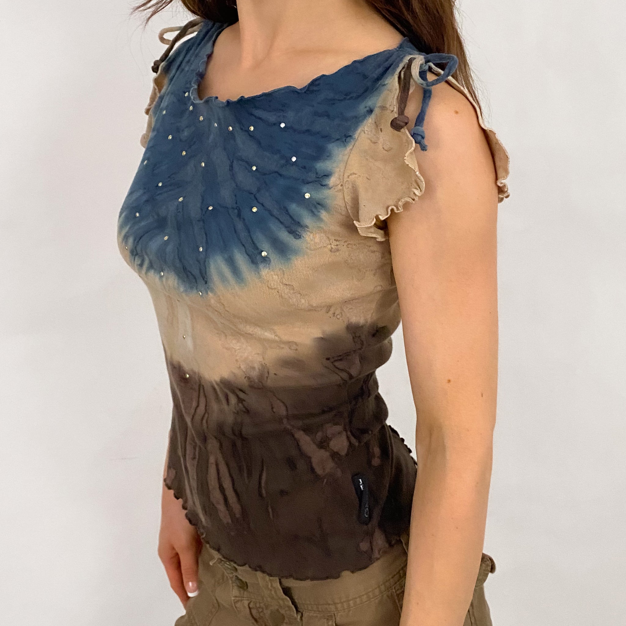 XOXO Tie Dye Glam Top - Small