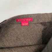 Brown Floaty Wool Midi Skirt (S/M)