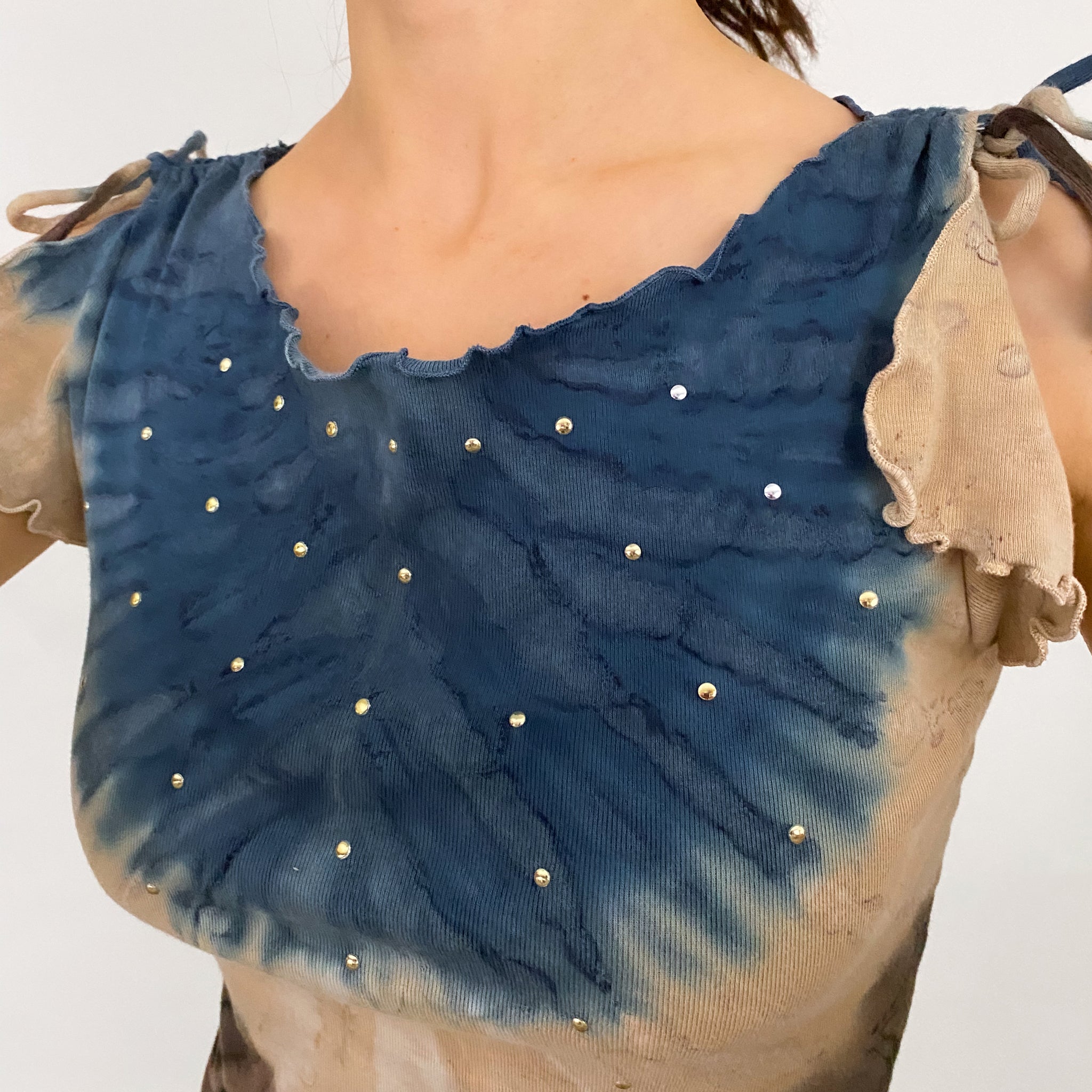 XOXO Tie Dye Glam Top - Small