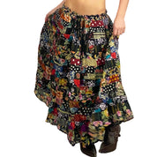 Floral & Polka Dot Maxi Skirt (ONE SIZE)