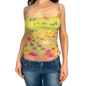 Cosabella Lime Green Mesh Butterly Cami (M)