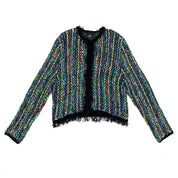 Funky Woven Fringe Cardigan (M)