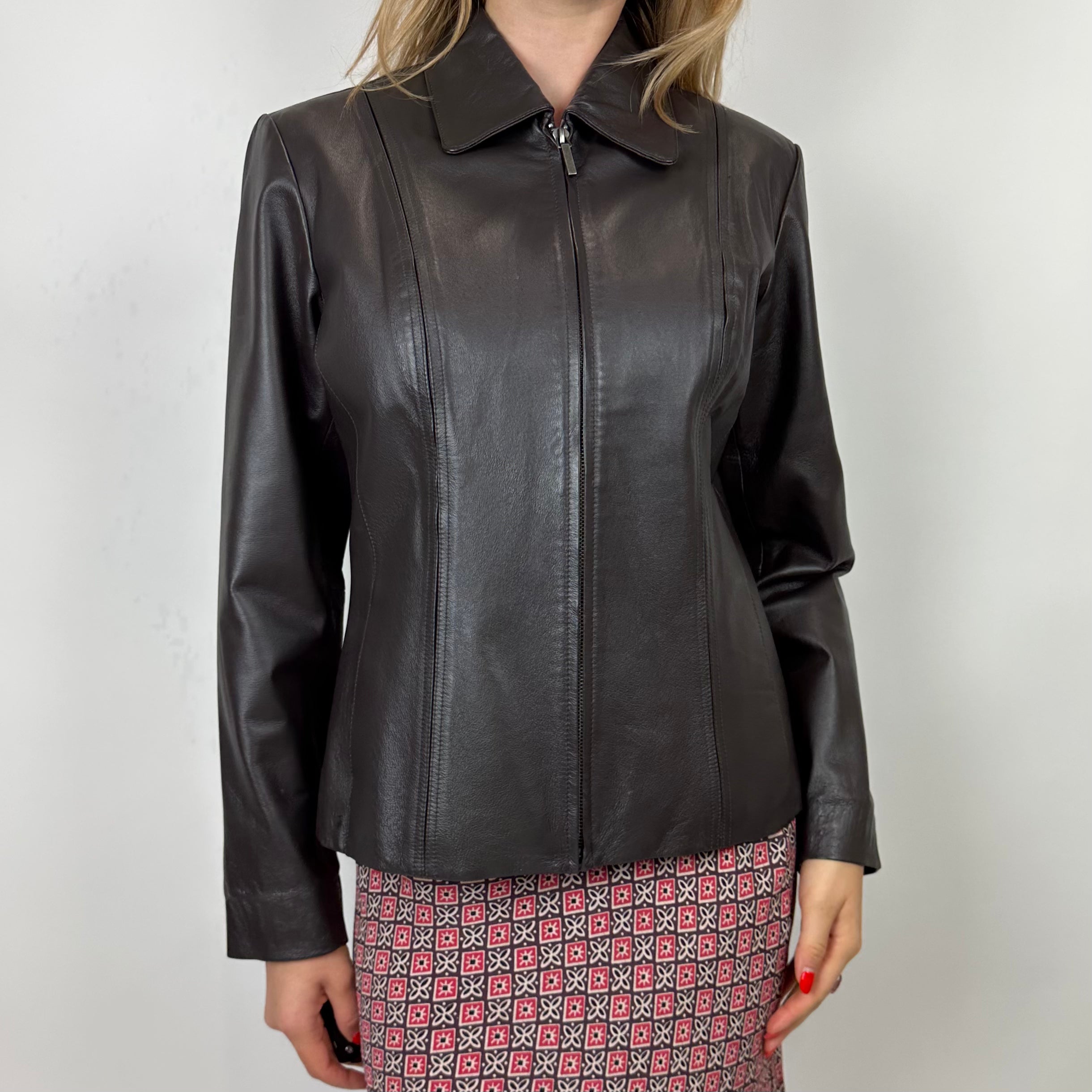 Vintage 90's Café Leather Jacket