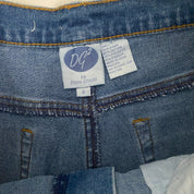 2000's Embroidered Floral Sequin Jeans (S)