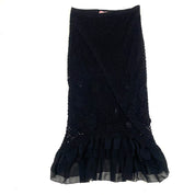 Black Embellished Crochet Fairy Skirt (L)