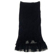Black Embellished Crochet Fairy Skirt (L)