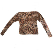 Leopard Mesh Long Sleeve (XS-XL)