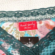 Rene Derhy Paris Beaded Graphic Blouse (M)