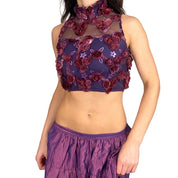 Rose Applique & Sequin Top (XS)