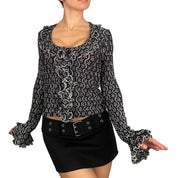 Daisy Lace Ruffle Top (S)