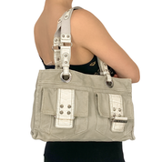 Guess Utility Canvas Shoulder Bag
