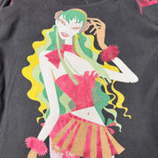 Miss Sixty Portrait Graphic Half Sleeve Top (M)