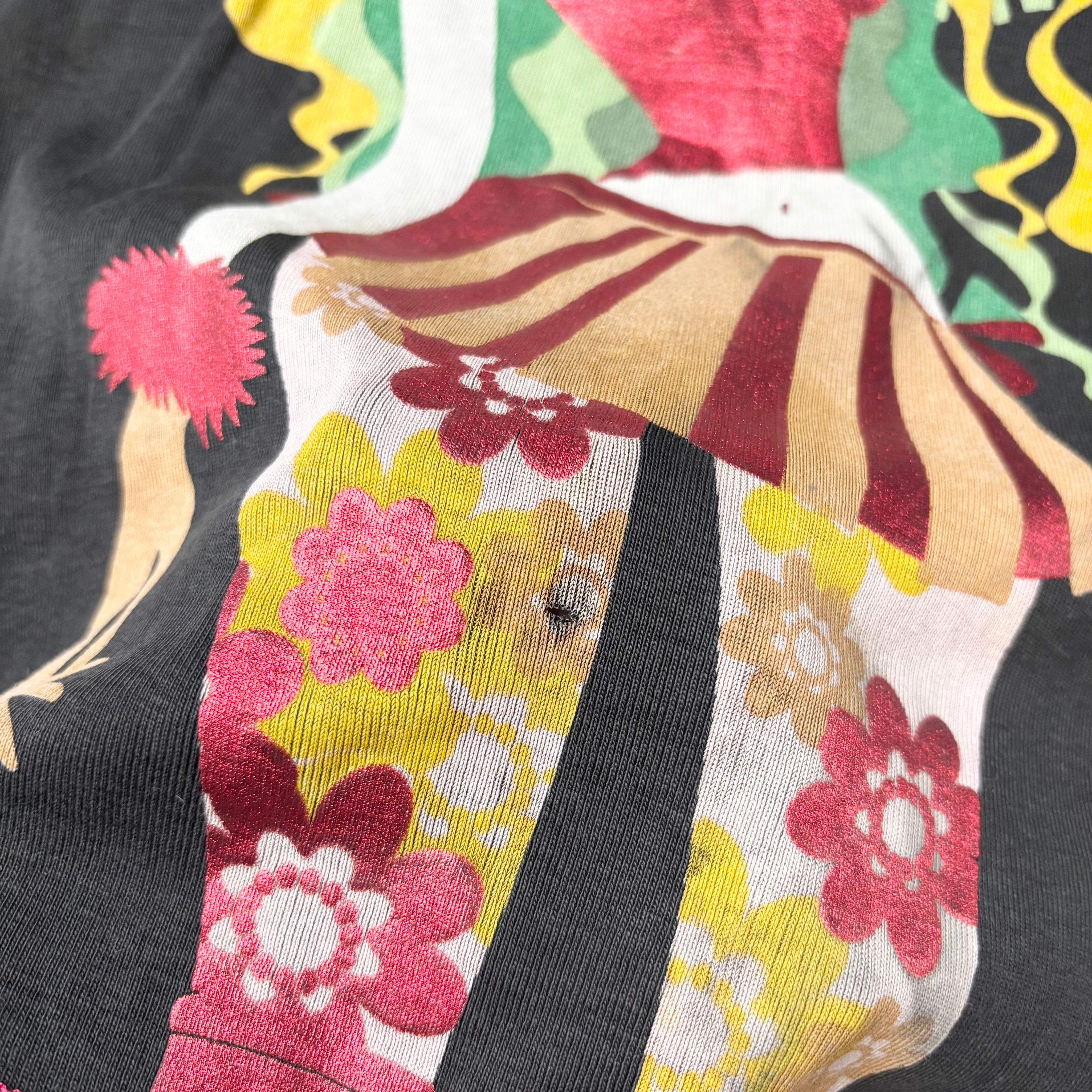 Miss Sixty Portrait Graphic Half Sleeve Top (M)