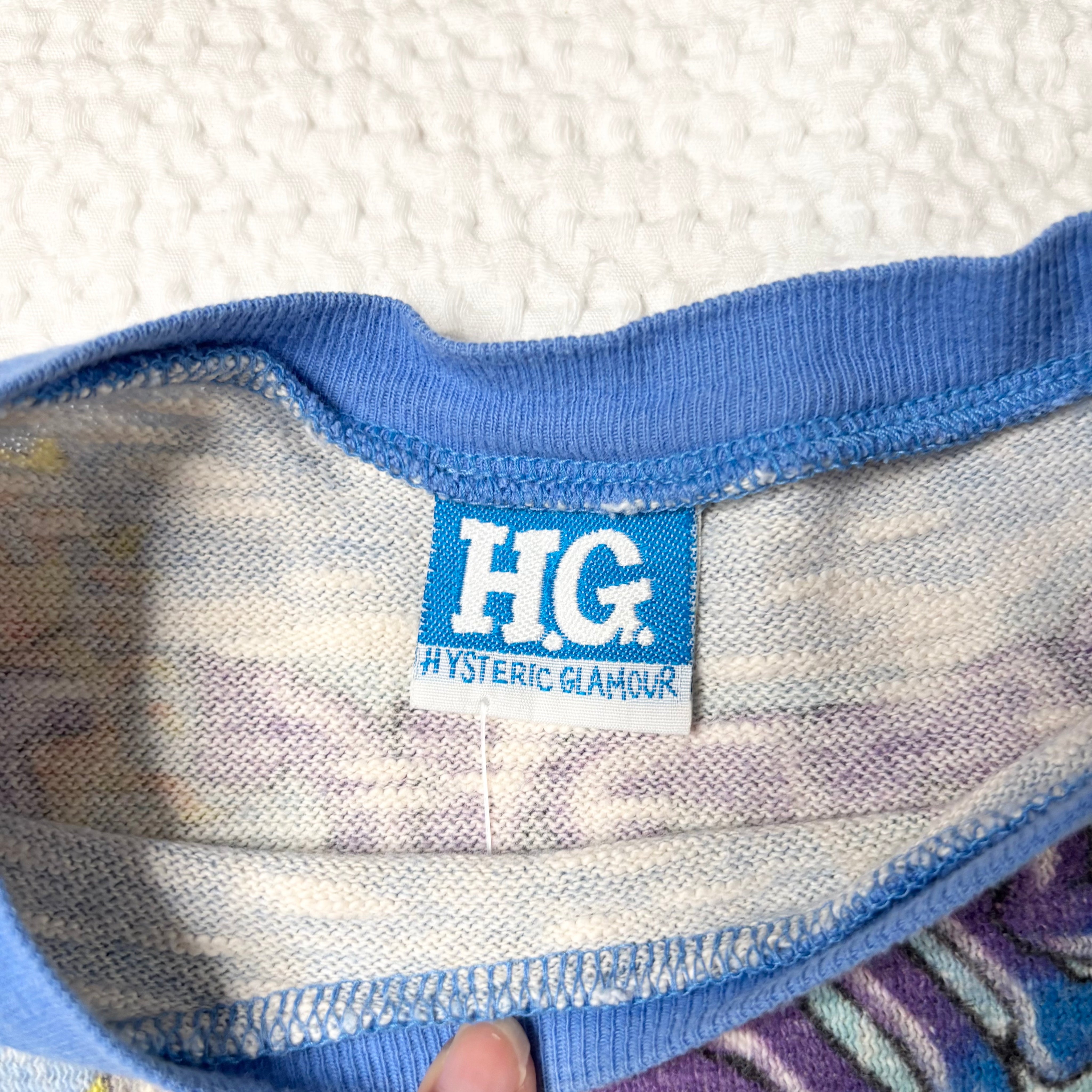 90s Hysteric Glamour Psychedelic Graphic Baby Tee (XS)