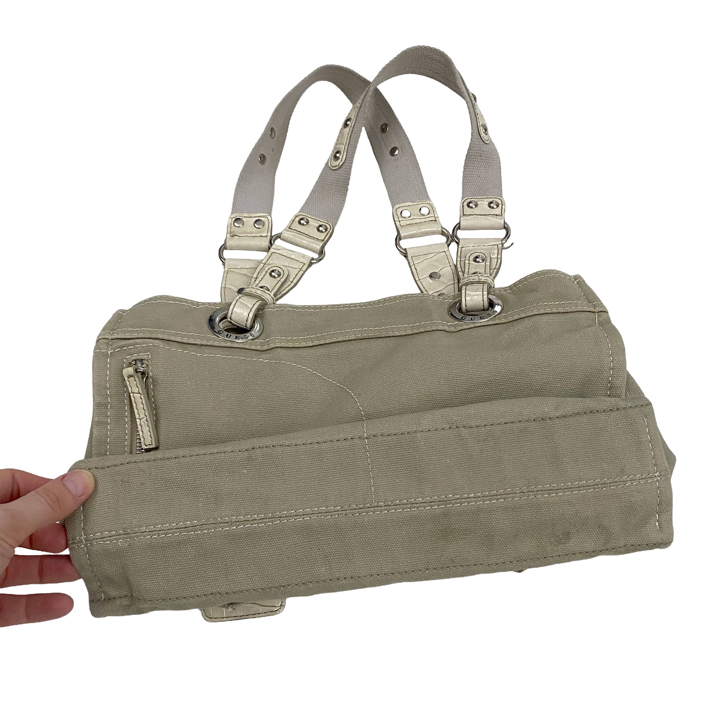 Guess Utility Canvas Shoulder Bag
