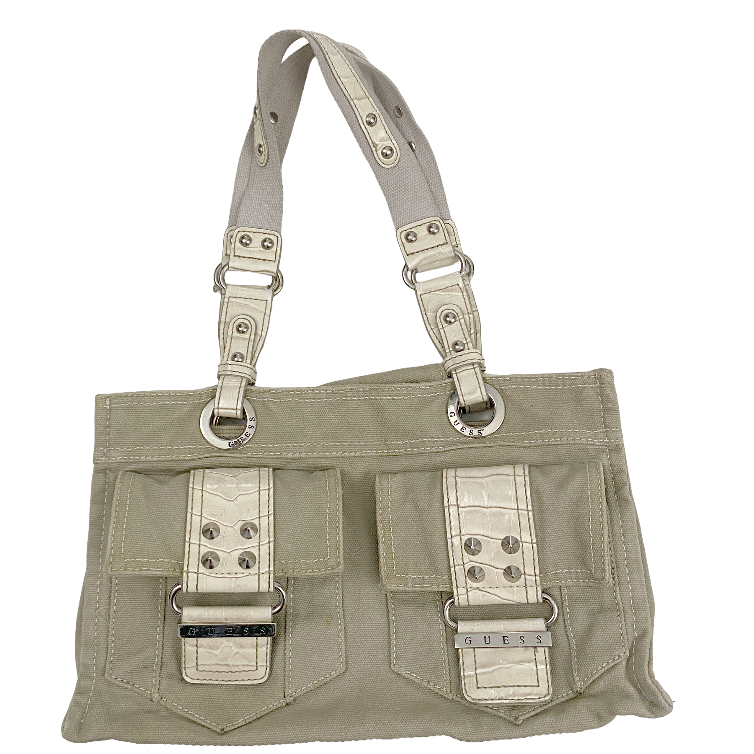 Guess Utility Canvas Shoulder Bag