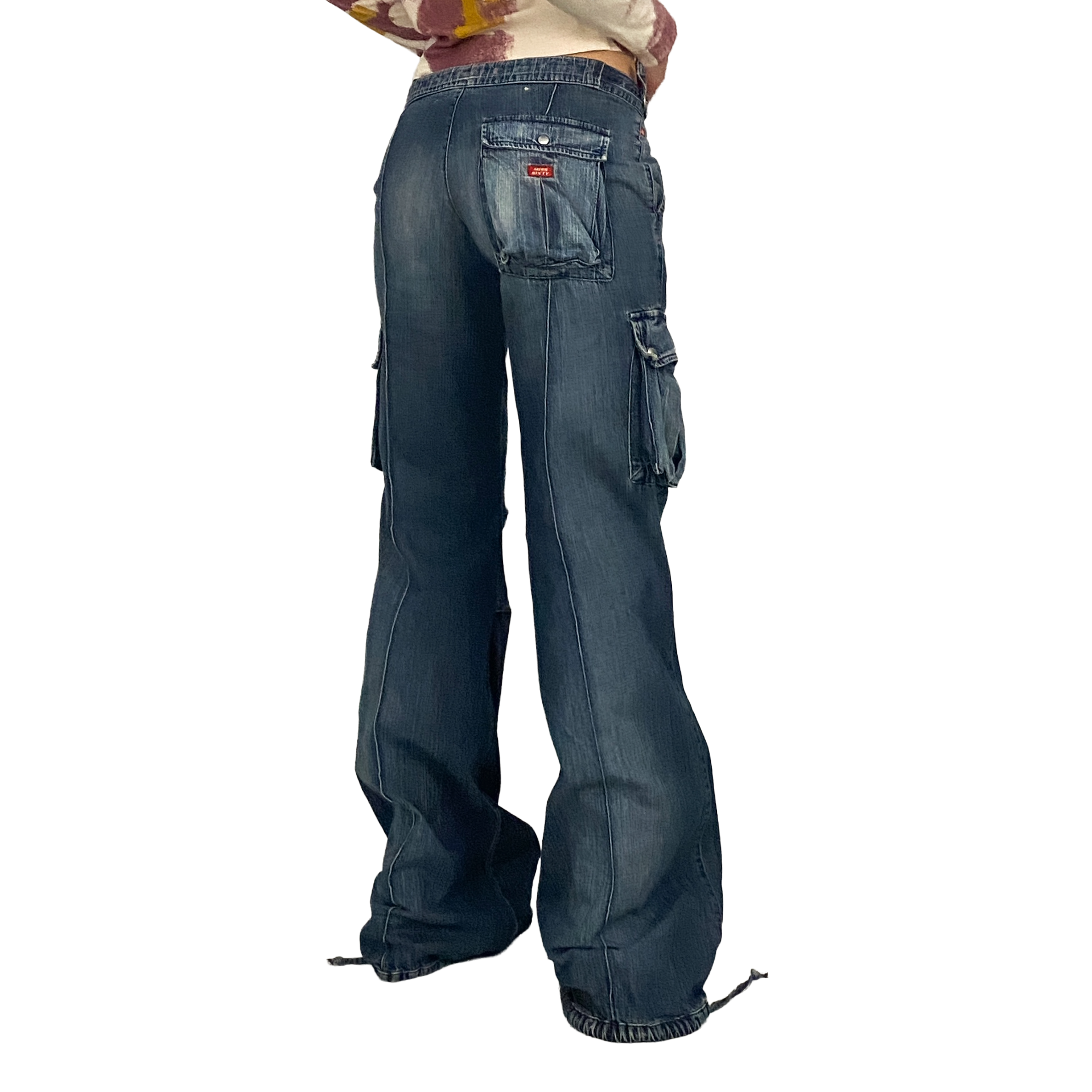 Miss Sixty 2000s Low Rise Dublin Cargo Jeans (XS/S)