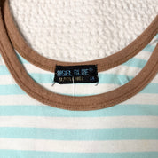 Angel Blue Ice Cream Graphic Striped Tank (S)
