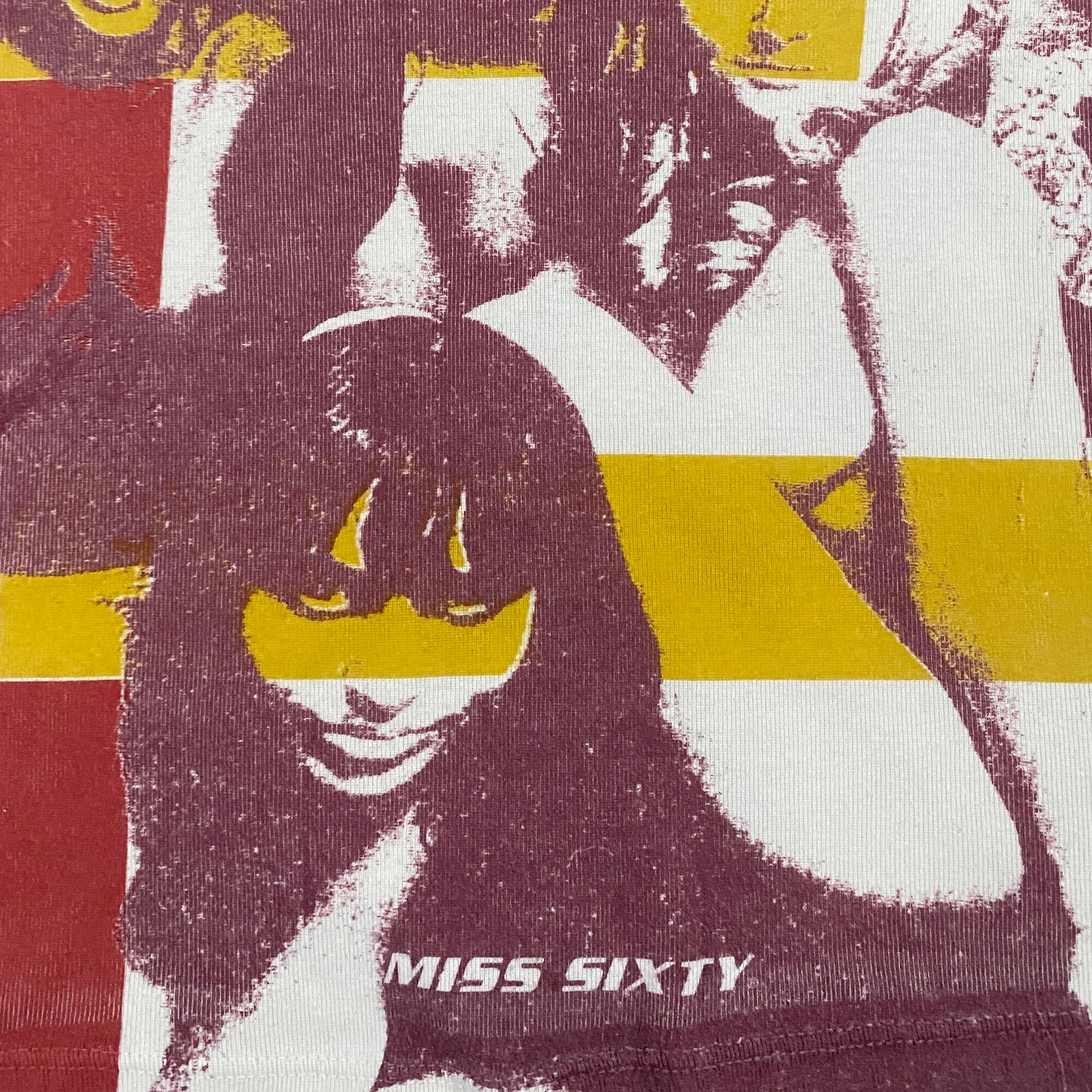 Miss Sixty Faces Graphic Long Sleeve Top (S)