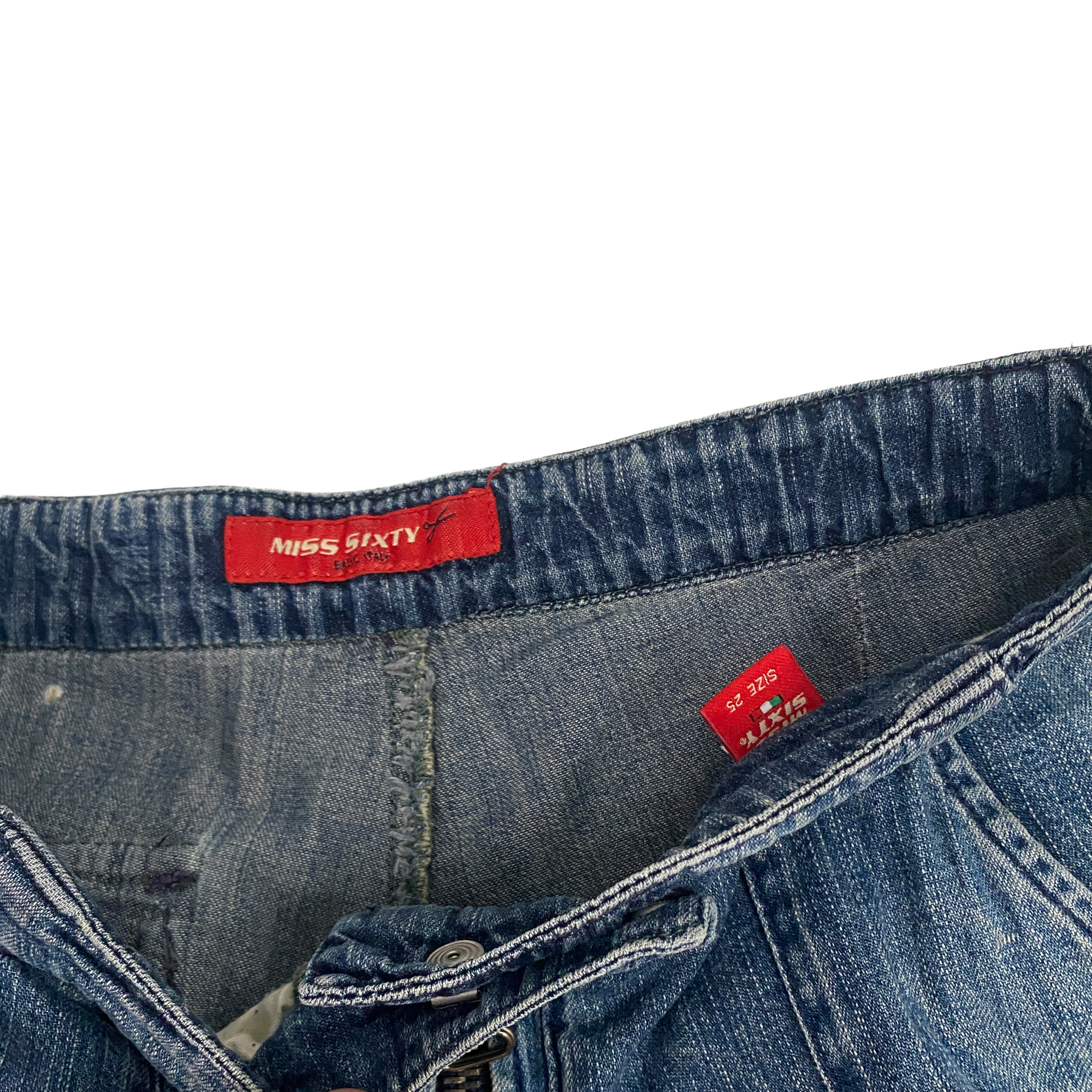 Miss Sixty 2000s Low Rise Dublin Cargo Jeans (XS/S)