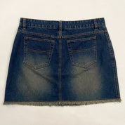 Y2K Faded Denim Skirt (M)