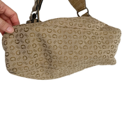 2000s Guess Monogram Tan Hobo Bag